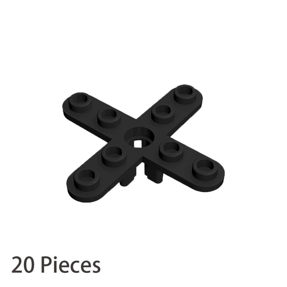 20 Pieces Black Part 2479 Propeller 4 Blade with Rounded Ends 100% Compa... - $7.11