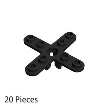 20 Pieces Black Part 2479 Propeller 4 Blade with Rounded Ends 100% Compatible - £5.59 GBP