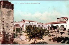 Mission San Juan Capistrano Courtyard Archways California Postcard - £8.73 GBP
