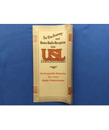 Vintage USL RADIO BATTERIES Mini Catalog - $54.04 CAD
