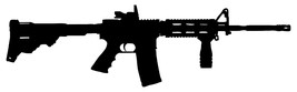AR-15 Rifle Gun Sign Steel Sign AR 15 USA Gun Rights Second Amendment 2nd Metal - £95.91 GBP