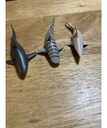 Vintage 1996 Shark Action Figures Toy Lot of 3 Realistic ~ Tiger, Goblin... - $24.70