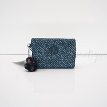 NWT Kipling AC3739 PIXI Snap Medium Trifold Wallet Polyester Divine Stri... - $38.95
