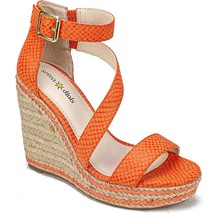 Seven Dials Women Ankle Strap Espadrille Sandals Berlina Size 8.5M Mango Orange - £27.06 GBP