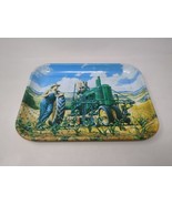 John Deere Lunch Time Metal Serving Tray Model B Tractor Mfg 1997 Walter... - £6.87 GBP