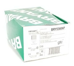 BOX OF 10 NEW BRYANT BRY5366NP NYLON PLUGS 20A, 125V NEMA 5-20P, 2P, 3W,... - $104.95