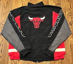 Vtg Chicago Bulls Jacket Champion XL Air Jordan Era NBA Basketball Starter - $65.44