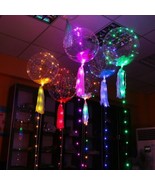 3 PCS LED Light Up BoBo Balloons Clear Helium Balloon Party Birthday Decoration - $12.00