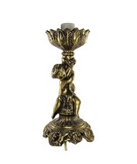 Vintage L&amp;L WMC Cherub Table Lamp 1966 #8713 Brass Cast Metal - £93.93 GBP