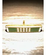 Vintage GI Government Issue Green White Military Bar Pin - $14.85