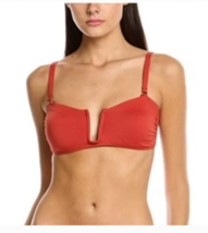 Andie Swim Cartegena Bikini Top Size Large Color Terracotta Nylon Spande... - $19.55