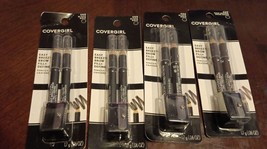 4 Pc CoverGirl Easy Breezy Brow Fill Black #500 &amp; Rich Brown #505 (P13/6) - $14.90