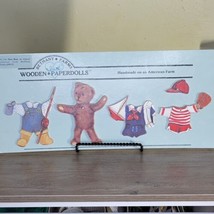 Bethany Farms Wooden Paper Doll Theo Bear New on card - $15.32