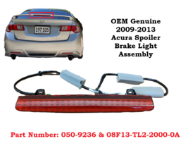 050-9236 OEM Genuine 2009-2013 Acura TSX Rear Trunk Spoiler LED 3rd Brak... - $69.29