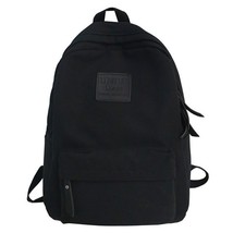 EnoPella Fashion Waterproof Nylon Women Backpack Female Black Bagpack for Teenag - £32.27 GBP