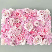 40x60CM White Silk Rose Flower Wall Artificial Flower for Wedding Decoration Flo - £65.40 GBP+