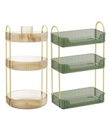 2 Items Bundle - Makeup Organizers, 3-Tier Round Rotating Skincare Organ... - $76.99