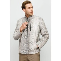 Vinci The-Boss Snake Natural Leather Men Jacket image 6