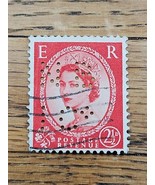 Great Britain Stamp Queen Elizabeth II 2 1/2d Used 296 Wave Cancel - $1.35 CAD