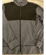 Lululemon Jacket Mens XL Black Gray Full Zip Long Sleeve Pockets Stretch - $42.08