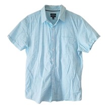 Apt. 9 Light Blue Men&#39;s Short Sleeve Button Down Shirt with Pocket - $9.75