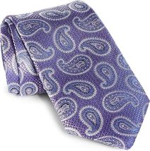 Canali Paisley Silk Tie Purple - £82.59 GBP