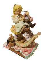 Lauras Attic Figurine Enesco birthday gift vtg sculpture rocking horse Where Go - £54.47 GBP