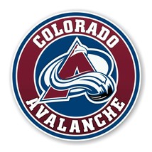 Colorado Avalanche Round Precision Cut Decal / Sticker - £2.72 GBP+