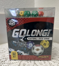 Go Long Football Dice Game Go! Zone Games Travel Ages 8+ NIB Sealed Zobmondo!! - £11.70 GBP