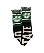 USC Upstate Spartans Knit Scarf Black Green White Fringe 58” NCAA Team Spirit - $14.40