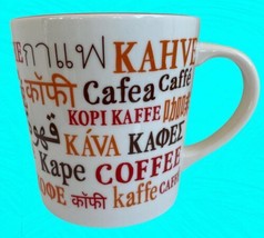 Starbucks Multi-Language Coffee Mug Cup 16 oz COFFEE In Many Languages 2008 - £12.74 GBP
