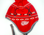 Vintage CCM NHL Red Wings Hockey Classics Winter Hat Chullo Knit Beanie ... - $26.07