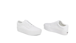 Vans Old Skool Platfor, True White, Size US Men 6.0 - US Women 7.5 - £50.88 GBP