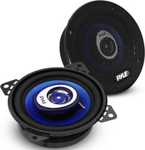 4&quot; Car Sound Speaker Pair Upgraded Blue Poly Injection Cone 2 Way 180 Wa... - £52.95 GBP