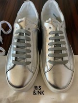 NWB IRIS &amp; INK Silver Sneakers SZ 7 - £69.28 GBP
