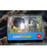 Fisher Price Little People Girl and Gray Dog Pet Figure Toy Set NEW - $235.54 MXN