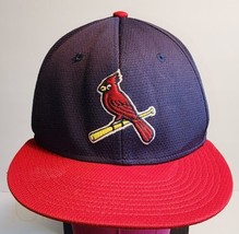 VINTAGE MLB St Louis Cardinals Hat Cap Strapback Blue Adjustable Embroidered Men - £15.64 GBP