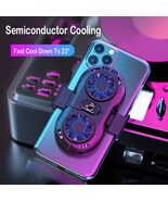 Mobile Phone Double Fan Radiator Holder Cooling Gamepad Game Cooler For ... - €18,05 EUR