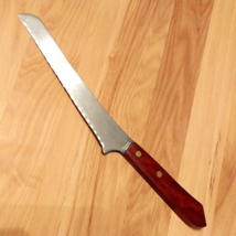 Vintage Stainless Justinus Solingen Germany Serrated Knife with Bakelite Handle - £11.46 GBP