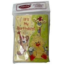 Suzy&#39;s Zoo 2 pack - 6 ea. Birthday Invitation Animals Envelopes included - £6.11 GBP