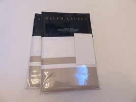 2 Ralph Lauren Bowery Euro shams set Vintage Silver New $290 - £84.64 GBP