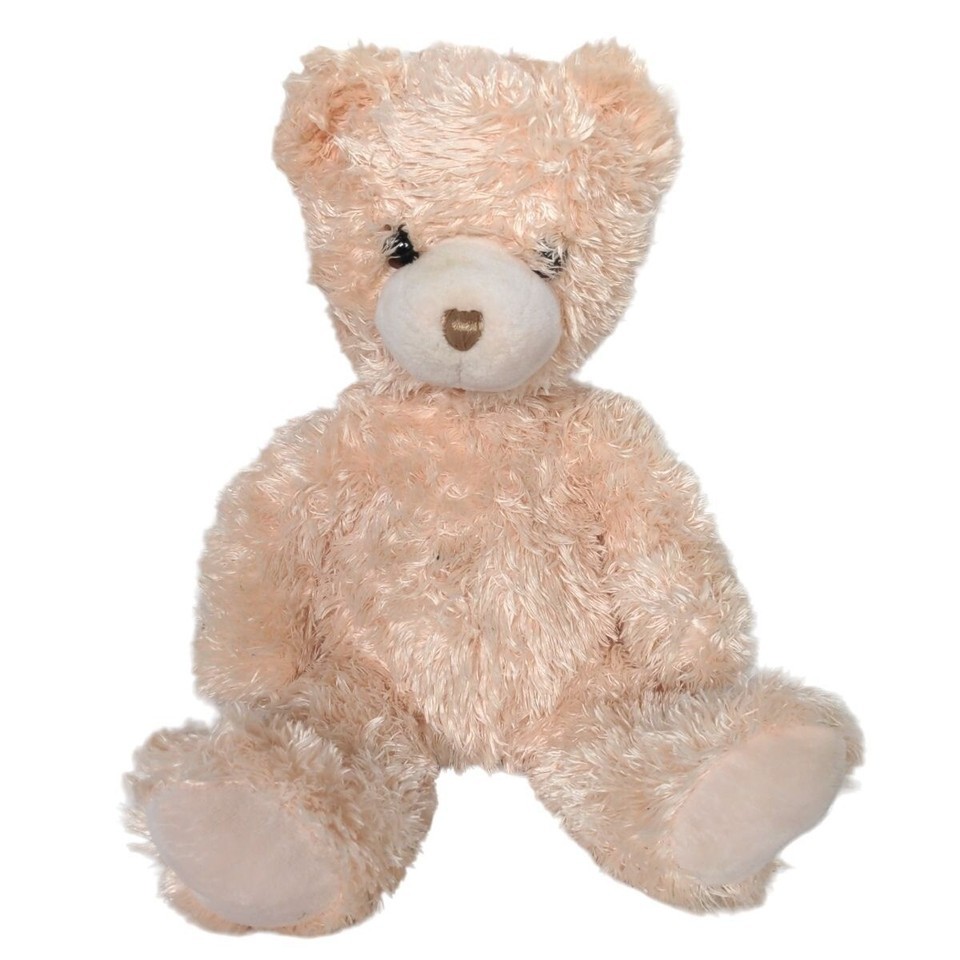 Toys R Us Cream Teddy Bear Plush Stuffed Animal 13.5&quot; - $19.40