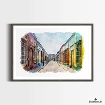 Premium Art Print Street Carabobo, Maracaibo in Watercolors, by Dreamfra... - £30.65 GBP+