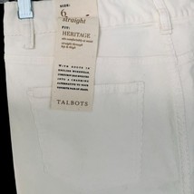Talbots Ladies Heritage Classic Winter White Straight Leg Corduroy Pants Nwt 6 - £37.77 GBP