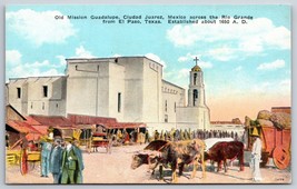 Old Mission Guadalupe Ciudad Juarez Mexico UNP DB Postcard K8 - £5.48 GBP