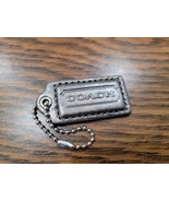 2&quot; Medium COACH Gray  FOB Bag Charm Keychain HANG TAG  - $306.01 MXN