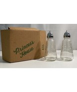 Vintage Princess House Crystal Heritage Etched Salt and Pepper Shaker Se... - $14.84