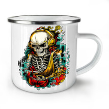 Skeleton Rock Cool Horror NEW Enamel Tea Mug 10 oz | Wellcoda - £20.03 GBP
