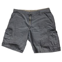 Wrangler Men&#39;s Cargo Shorts Size 40 Solid Gray Pockets Summer Casual - £19.00 GBP
