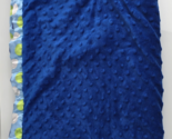 A.D. Sutton Sons Blanket Soft Minky Polka Dot Satin Trim Blue Baby Essen... - $79.19